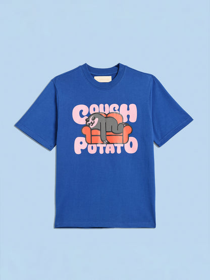 Couch Potato Royal Blue T-Shirt