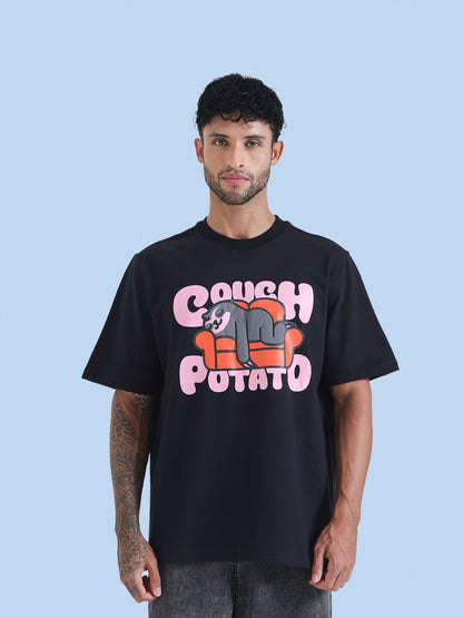Couch Potato Black T-Shirt